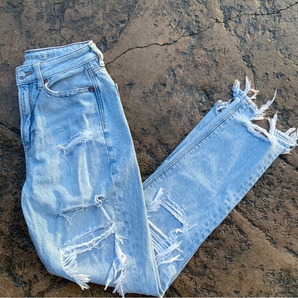 AMERICAN EAGLE | Mom Jeans | Distressed | Size 00 Reugualar - Picture 9 of 9